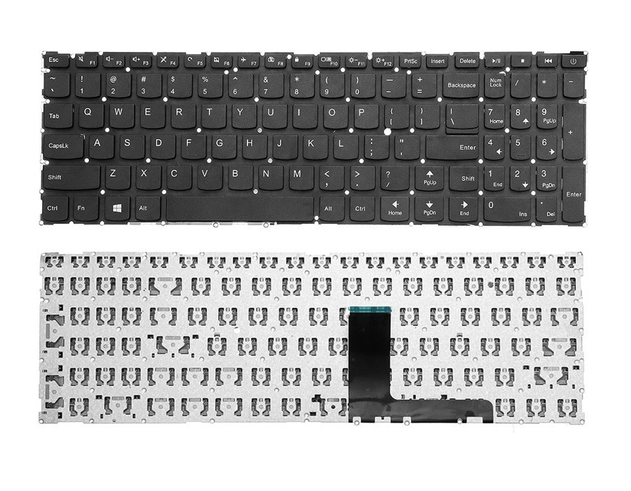 K.B IP110-15ACL کیبرد لپ تاپ لنوو IdeaPad 110-15ACL بدون فریم با دکمه پاور - Image 1