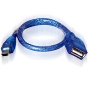 تبدیل مینی USB به USB 30 سانتی متری شیلد دار – mini USB to USB