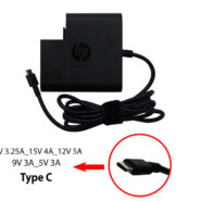 آداپتور تبلت-موبایل-لپ تاپ اچ پی 20V 3.25A_15V 4A_12V 5A_9V 3A_5V 3A Type C_Gimo Plus مربعی