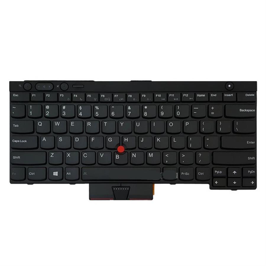 k.b t430.4 کیبرد لپ تاپ لنوو ThinkPad T430 مشکی - با موس و فریم به همراه کلید پاور - Image 1